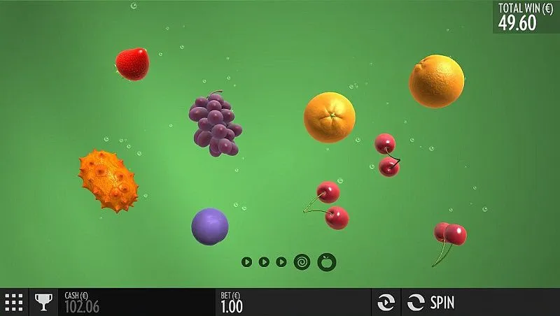 Интерфейс слота Fruit Warp