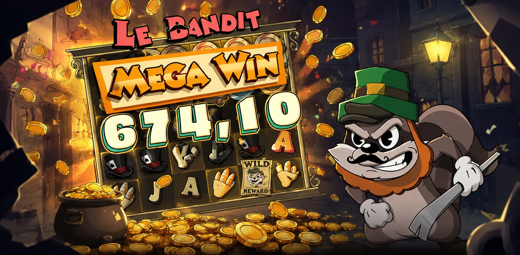 Золотые метки, радуга и три бонусных режима в слоте Le Bandit от Hacksaw Gaming