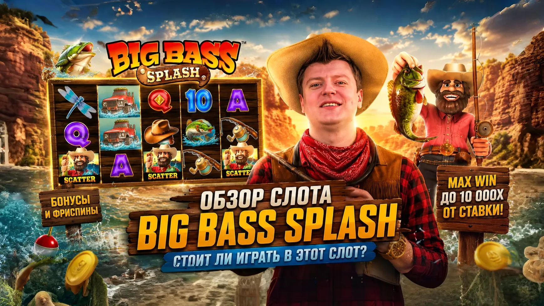 Обзор слота Big Bass Splash от Меллстроя