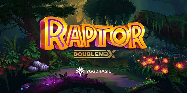 Баннер для статьи Raptor DoubleMax от Yggdrasil — обзор слота: множители до x2048 и три уровня фриспинов
