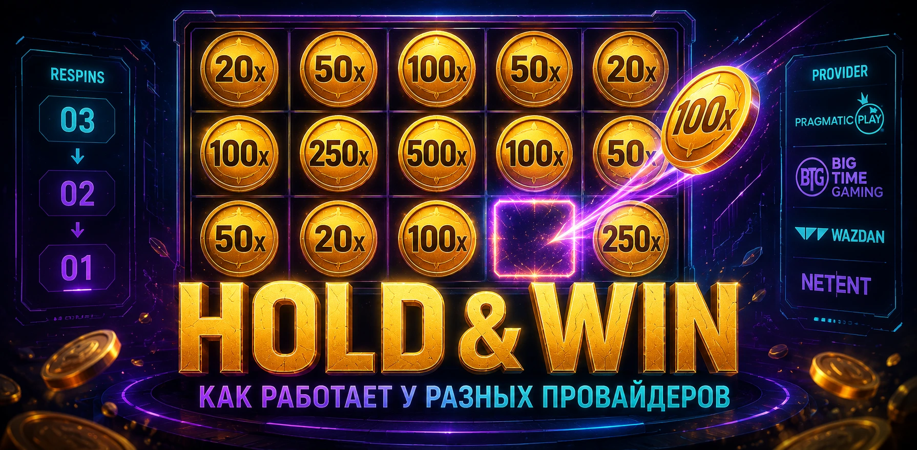 Механика Hold & Win.