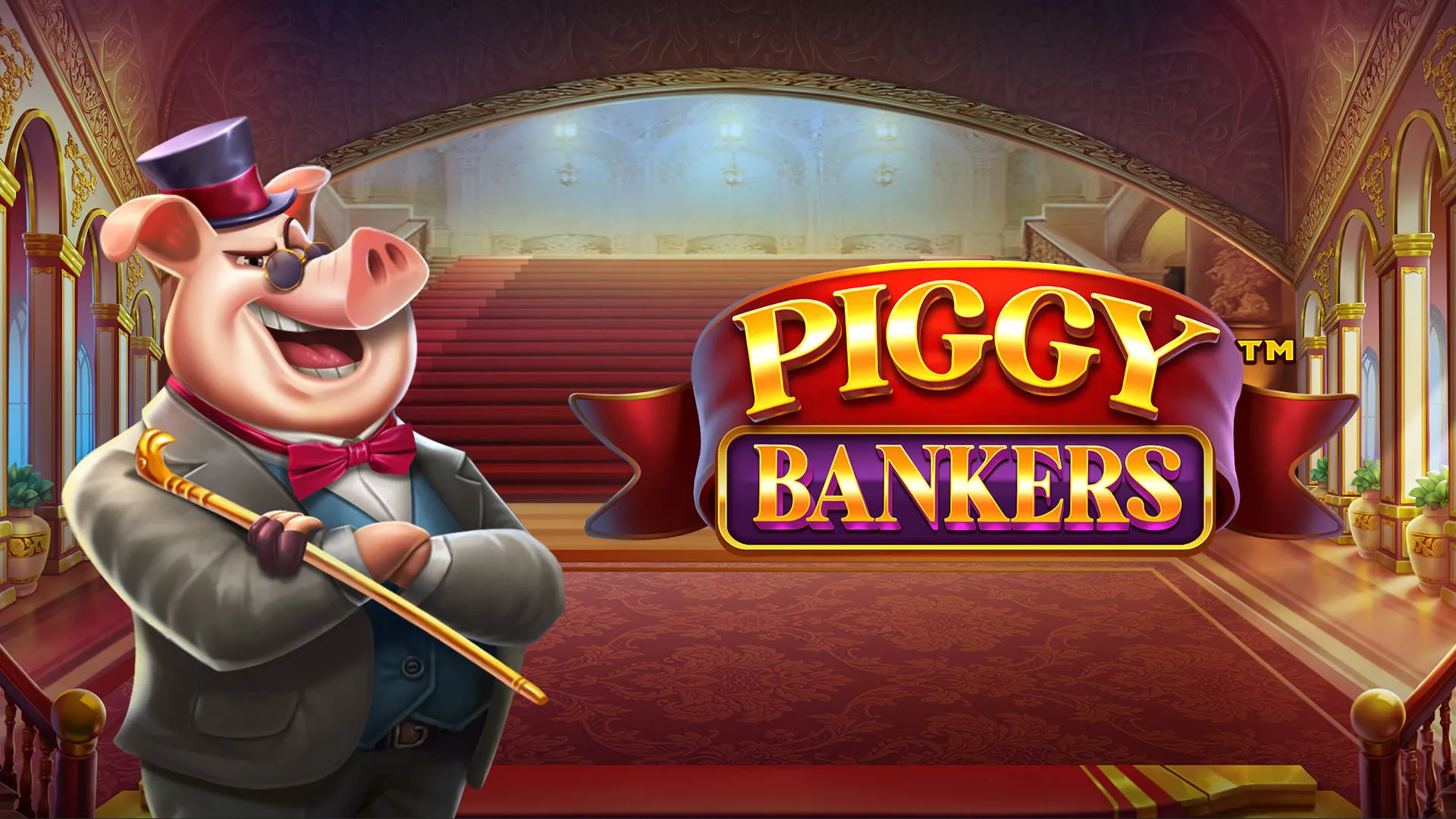 Слот Piggy Bankers — вайлды-банкиры на фоне роскошного банка