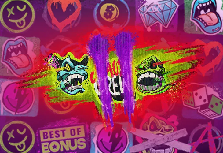 Слот Chaos Crew 2 — Cranky Cat и Sketchy Skull на граффити-фоне