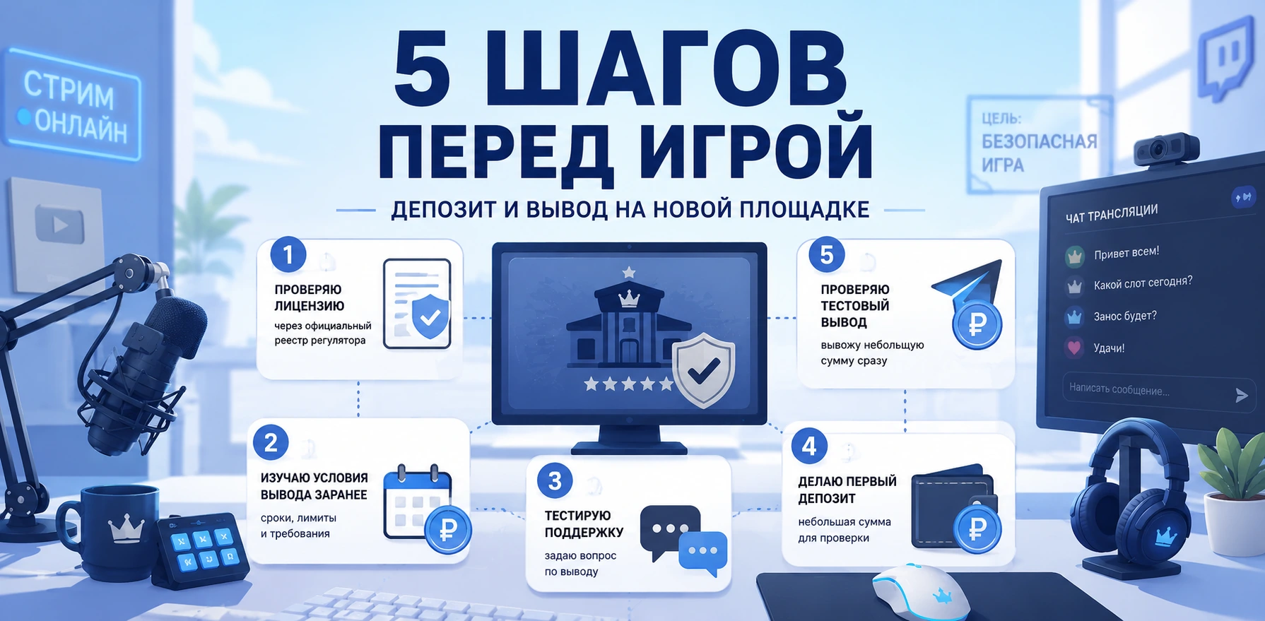Депозит и вывод средств.