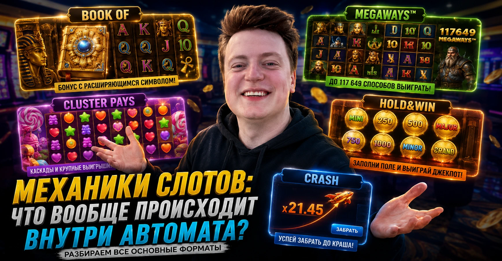 Меллстрой объясняет механики слотов — Book of, Megaways и Hold&Win в онлайн-казино