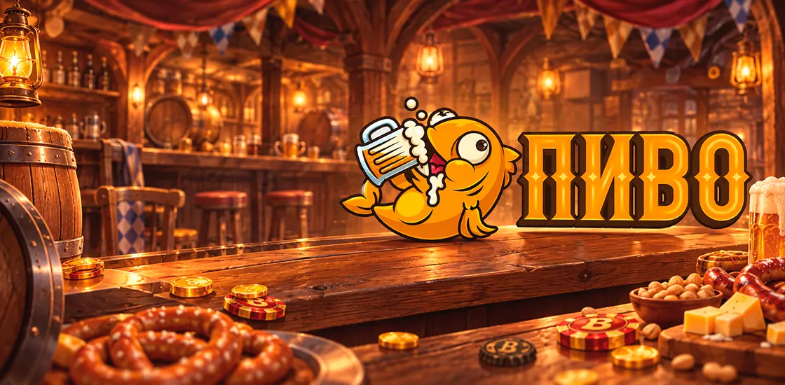 Казино Пиво BEER — главная страница с пивной тематикой, слотами и рыжей белкой-маскотом.