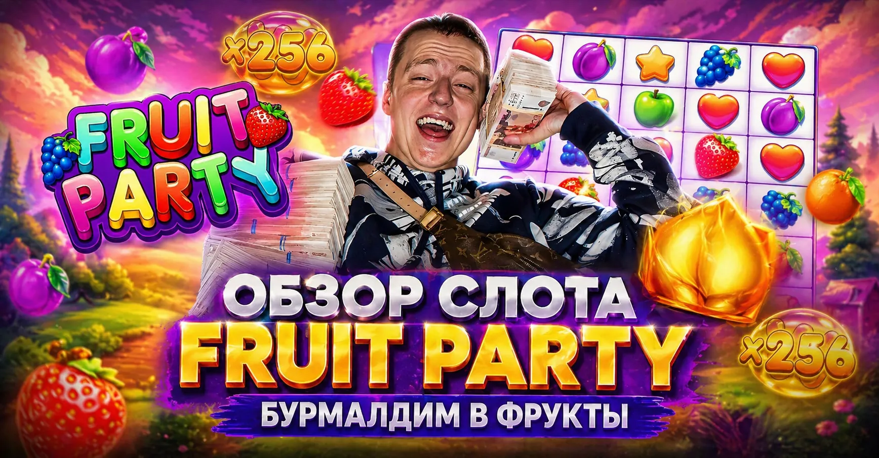 обзор слота фруит пати
