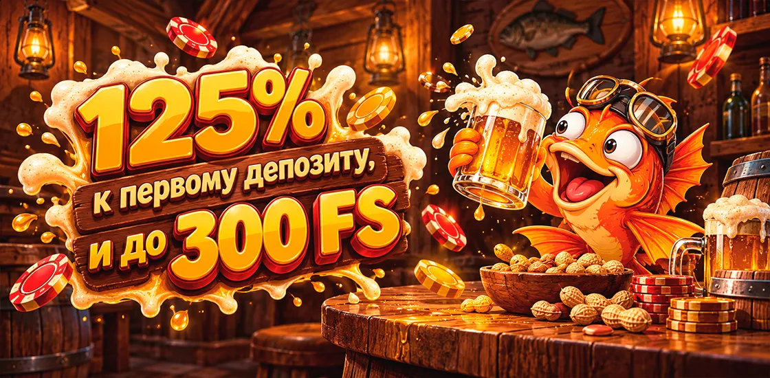 Бонусы казино Пиво — 300 FS без вейджера, Lucky Wheel и +10% за депозит USDT TRC20