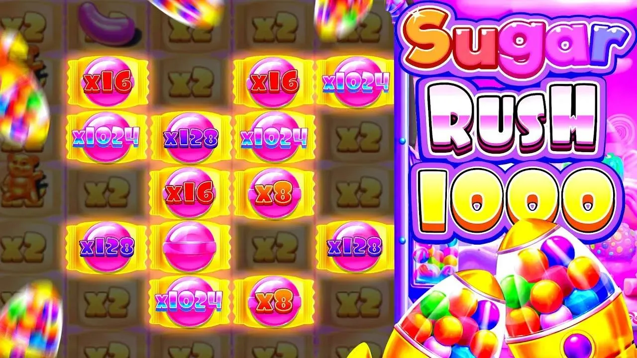 Баннер для статьи Sugar Rush 1000: обзор слота и занос Меллстроя на 18 795 500 за 30 фриспинов