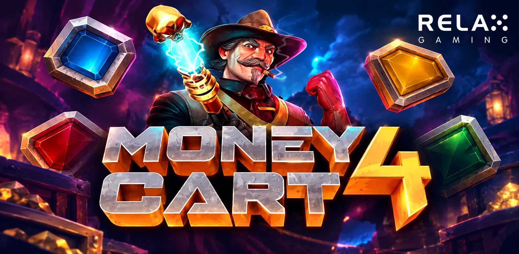 Баннер для статьи Обзор слота Money Cart 4 от Relax Gaming