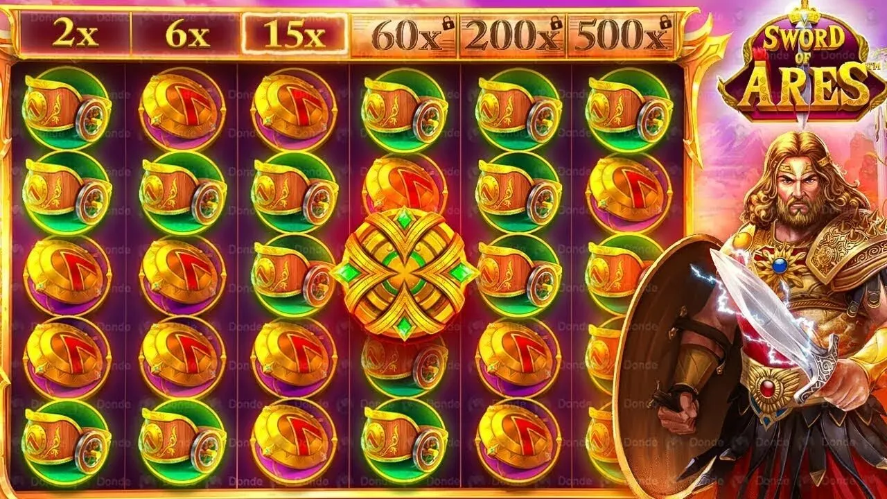 Бонусная игра Sword of Ares с множителем до x500