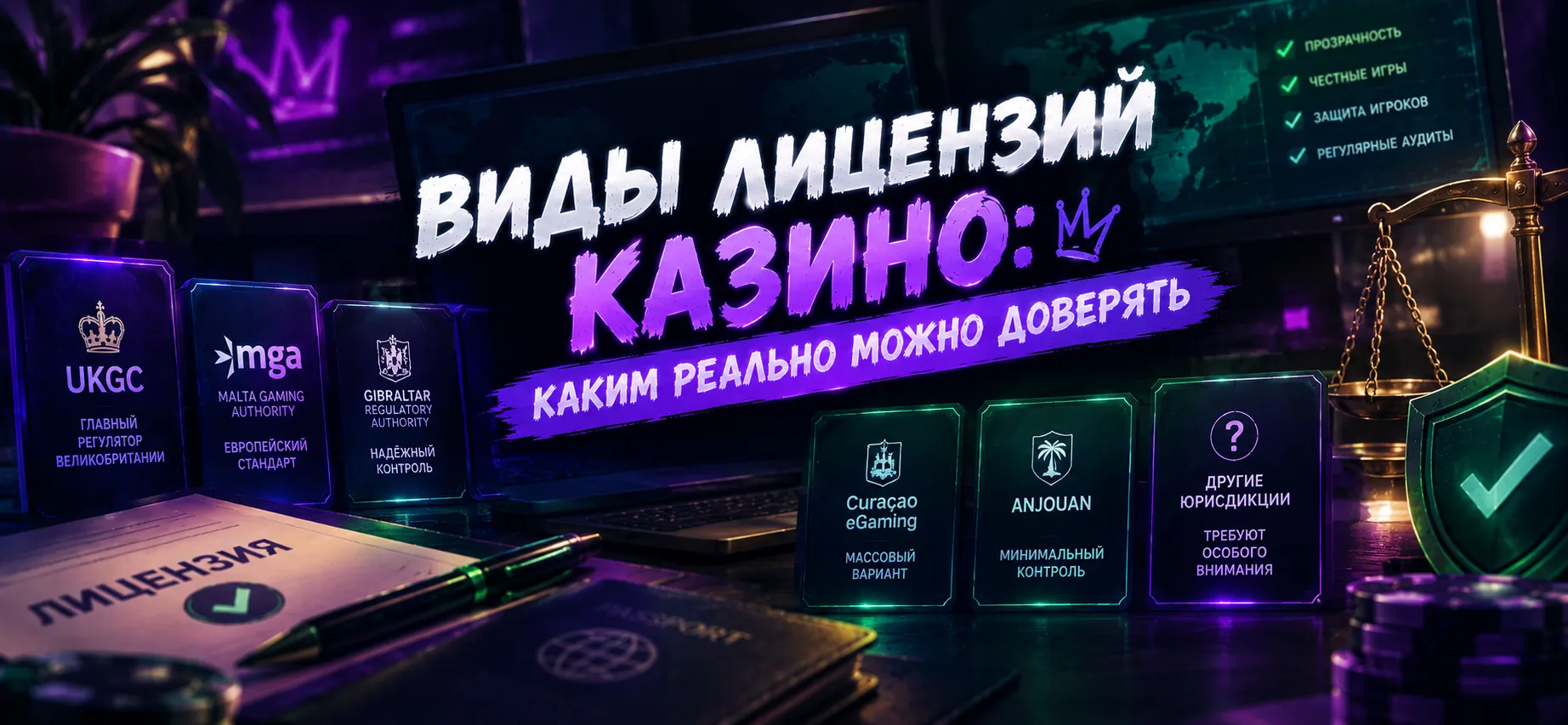 Сравнение регуляторов и лицензий онлайн-казино