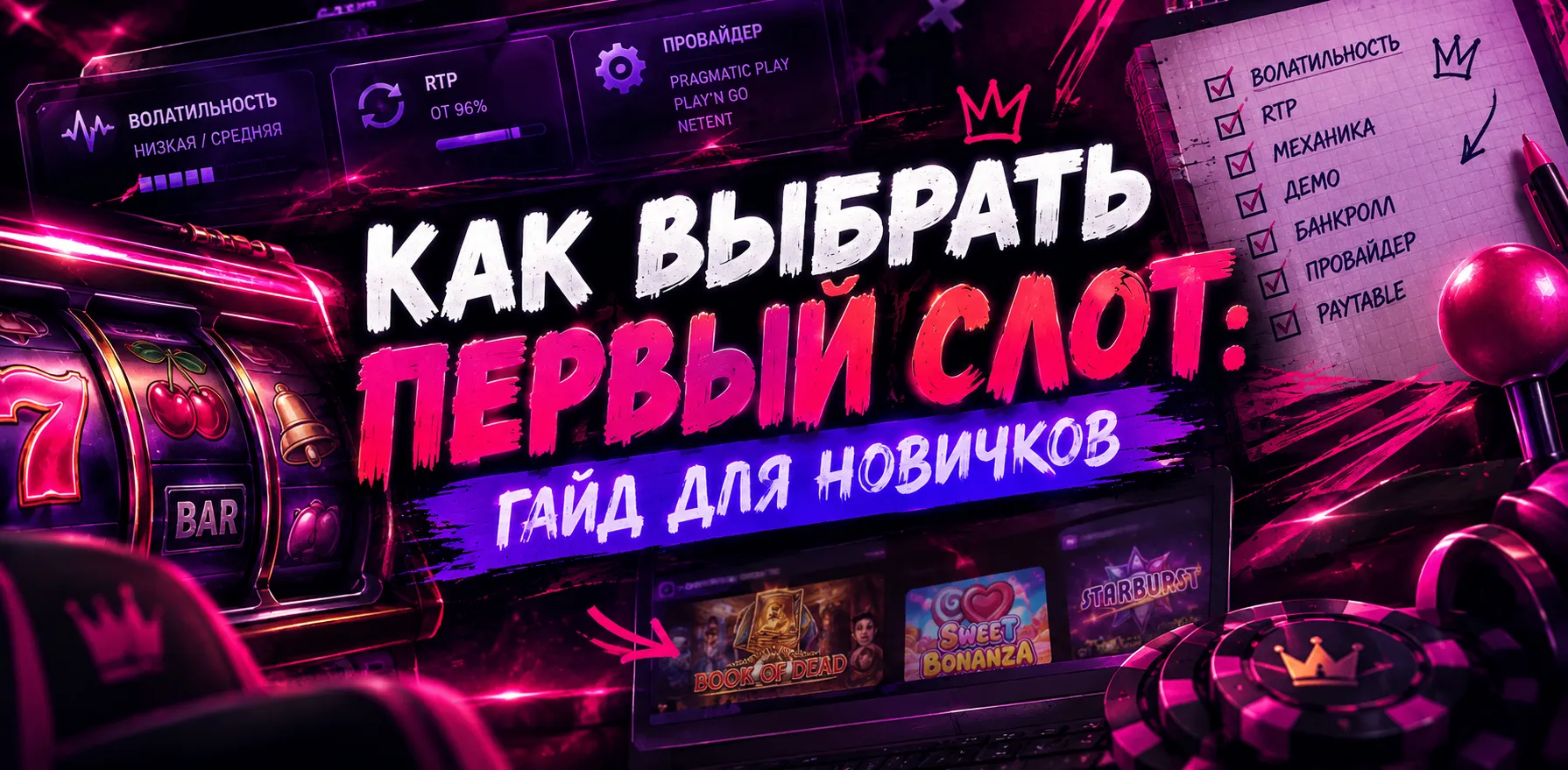 Гайд по выбору первого слота для новичков