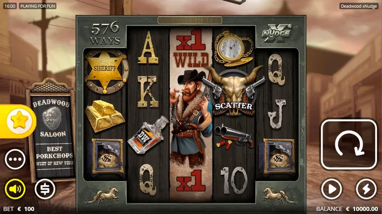 Deadwood: вестерн-слот Nolimit City с множителями xNudge.