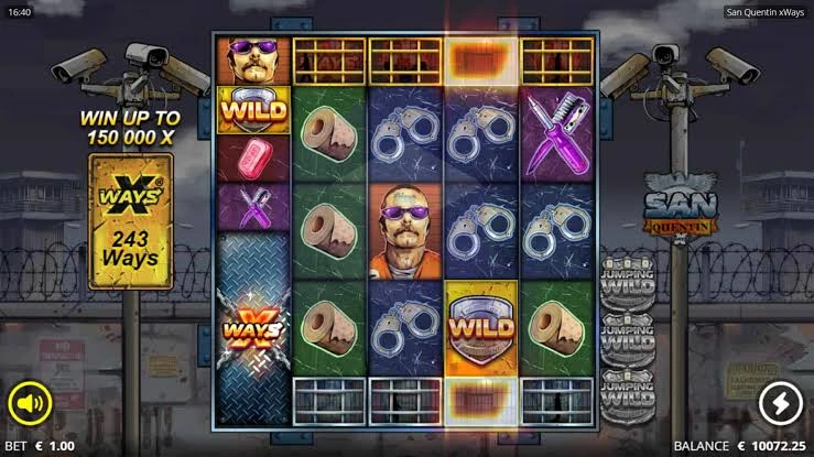 Бонусный раунд Lockdown Spins в San Quentin — 6000 способов выигрыша и множители до ×512