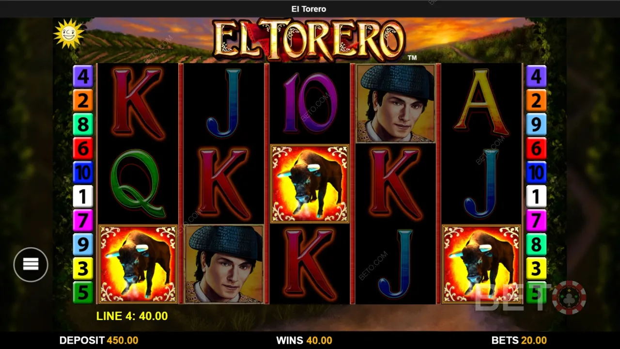 Фриспины El Torero — Sticky Wilds фиксируются на поле до конца бонусного раунда, максвин €20 000