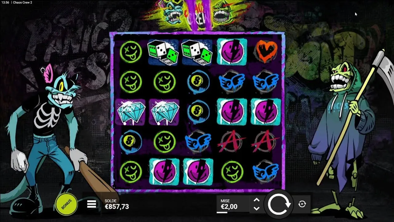Bonus Game в Chaos Crew 2 — множители Hold & Win