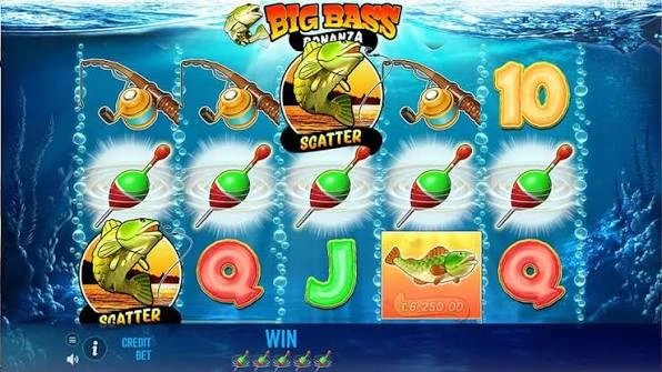 Барабан слота Big Bass Bonanza