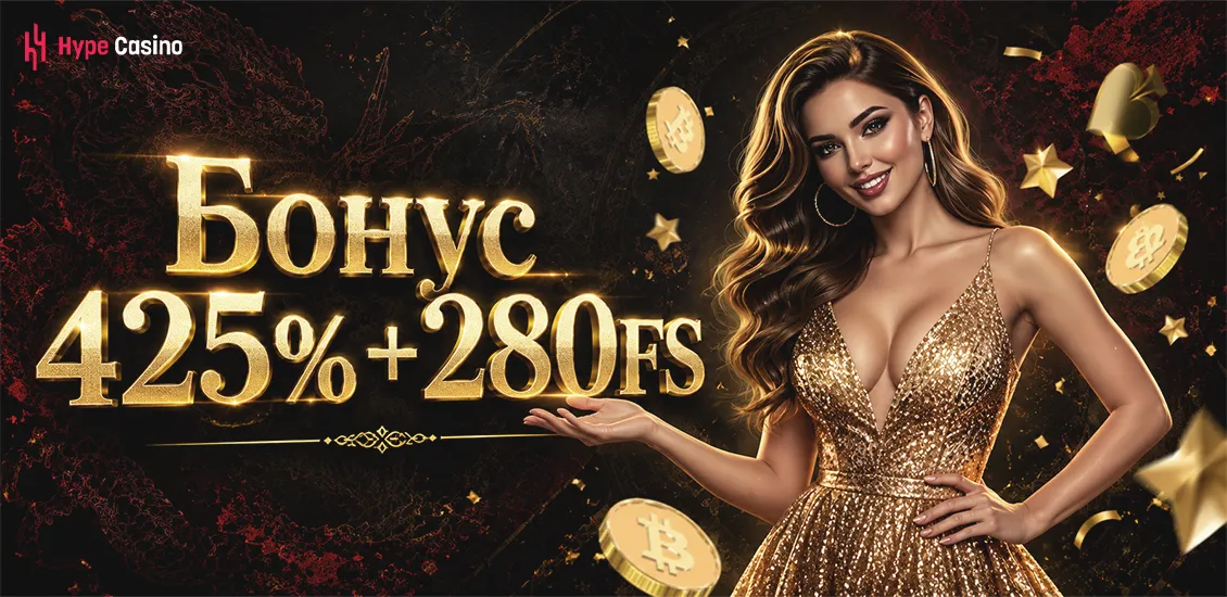 Мобильная версия казино HYPE с быстрым доступом к играм, кешбэку и системе бонусов для активных игроков.