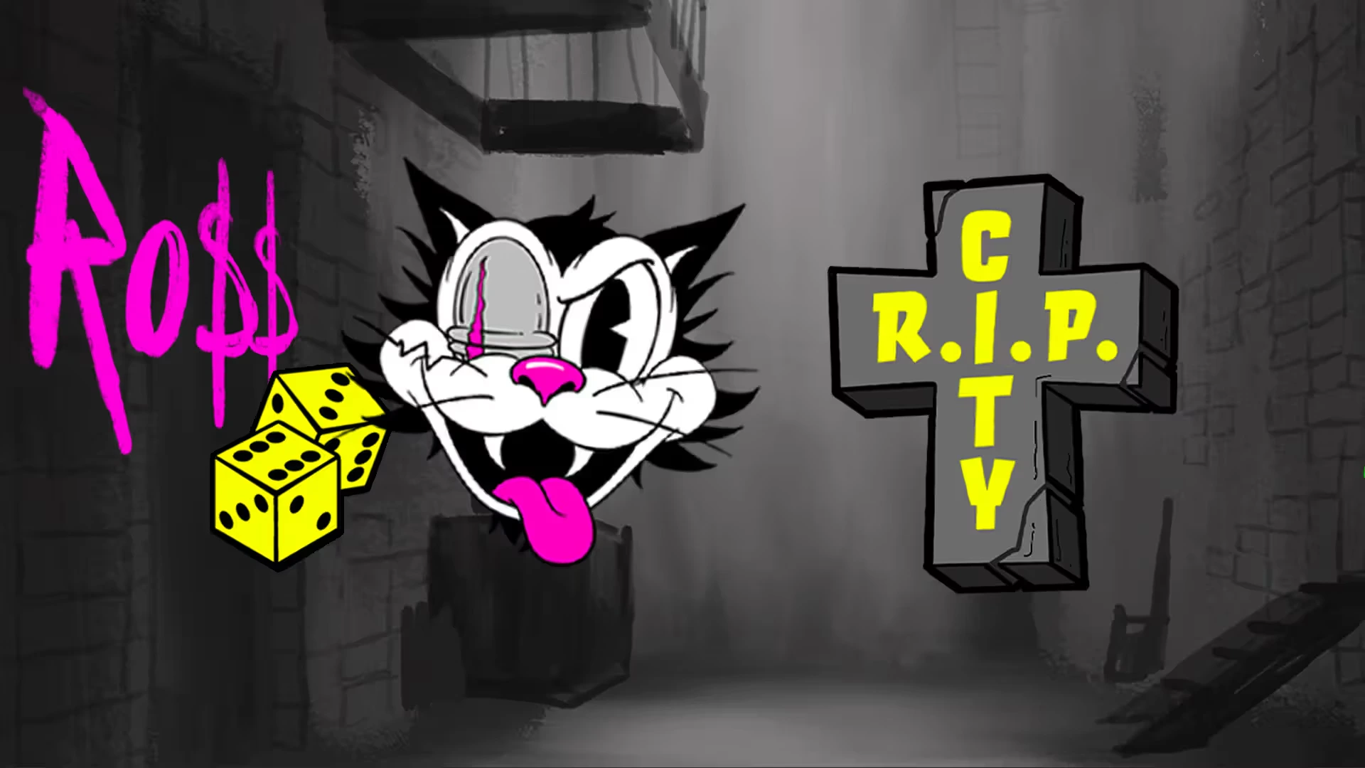 Слот RIP City с символами Wild Cat и уличным неоновым стилем